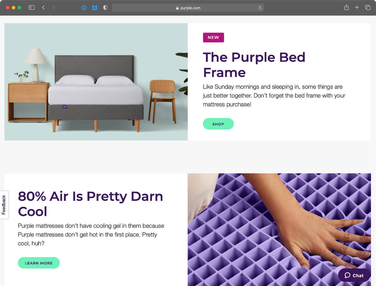 Purple.com Website Screenshot