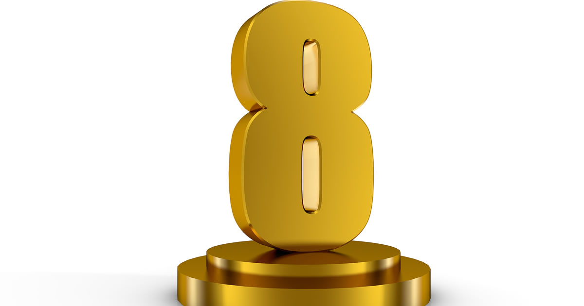 Gold number eight