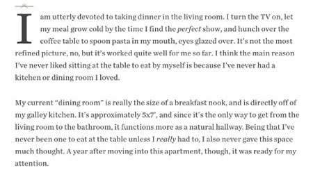Excerpt from a post on Food52 website