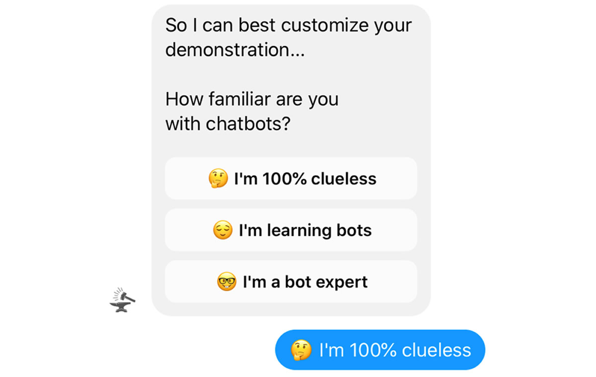 Chatbot example
