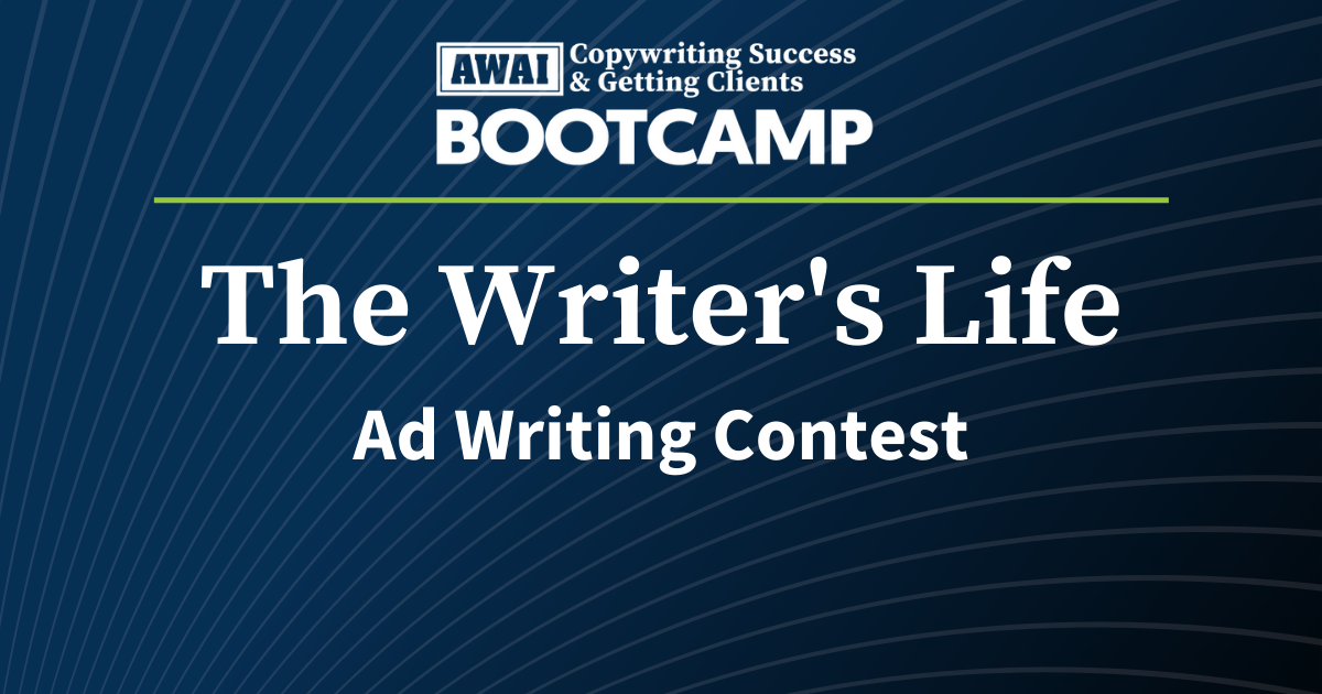 The Writer's Life Ad Writing Contest Cover