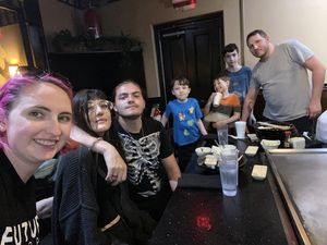 Writer Jessica Vince enjoys eating Japanese food with her family.