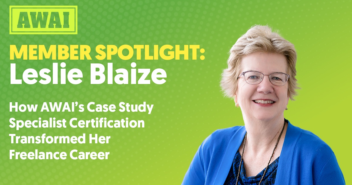 AWAI Member Spotlight: Leslie Blaize