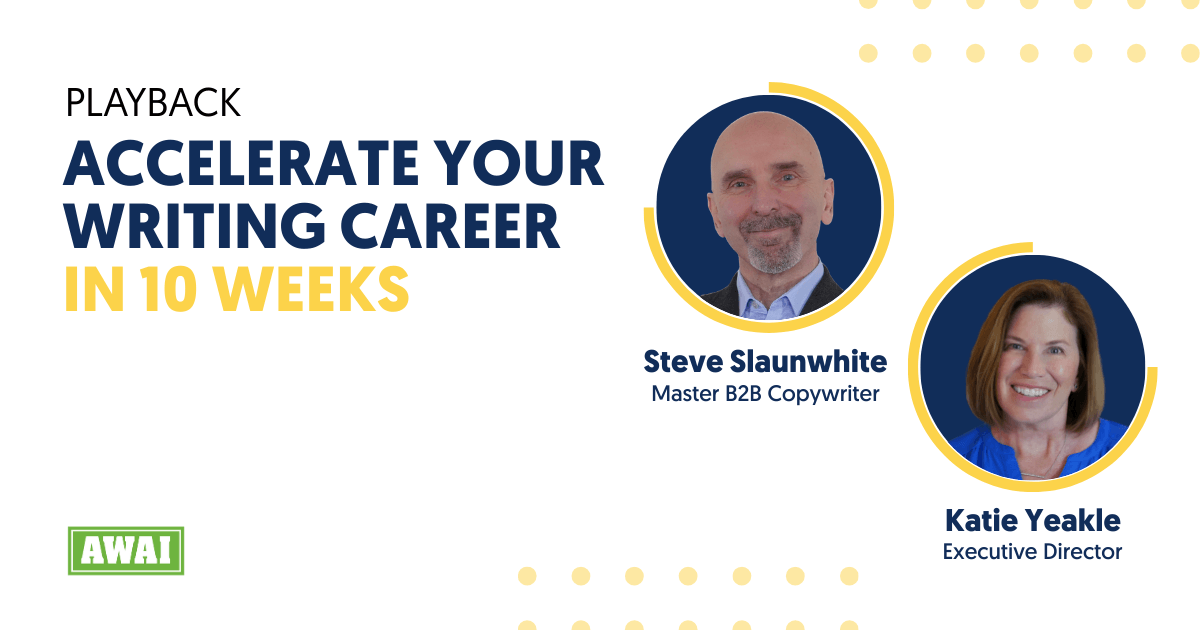 PLAYBACK: Accelerate Your Writing Career in 10 Weeks