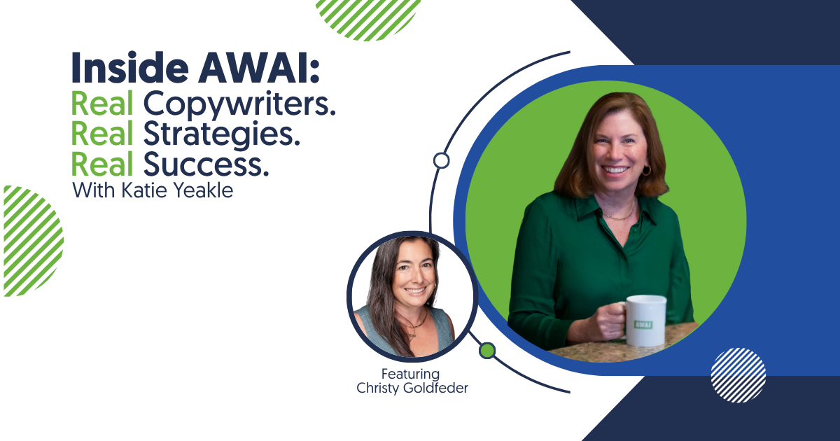 Success Story Interview banner featuring Christy Goldfeder