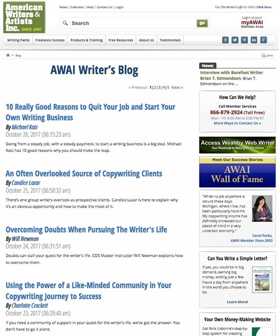 Example of “Blog”
