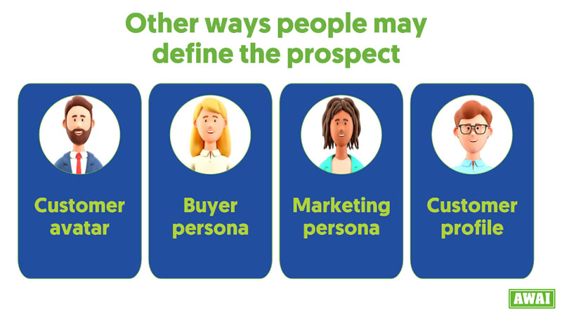 Graphic of other ways to define the prospect