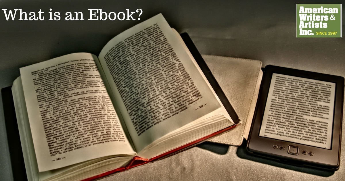 What is an Ebook? - Traditional Book Next to e-Reader