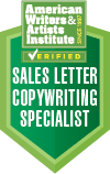 Sales Letter Writing Mastery & Certification Badge