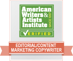 AWAI Verified™ Editorial and Content Marketing Copywriter Badge